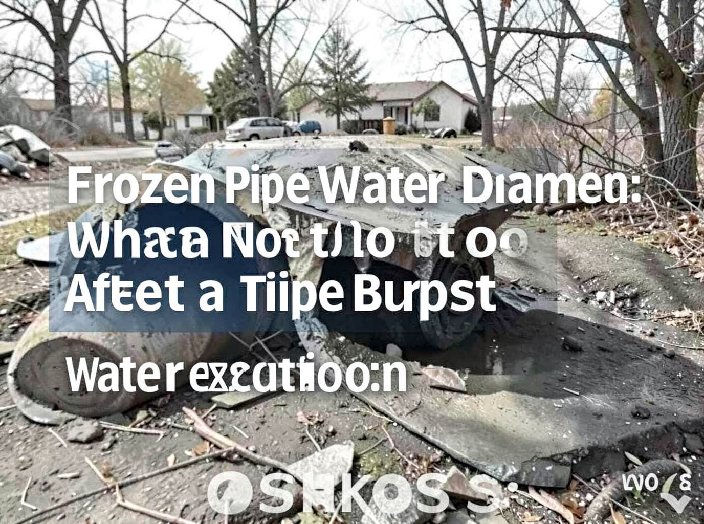 Frozen Pipe Water Damage: What to Do After a Pipe Bursts