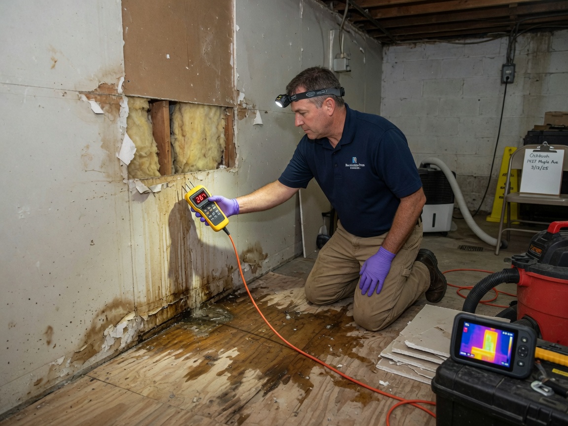 Hidden Moisture After a Leak in Oshkosh, WI